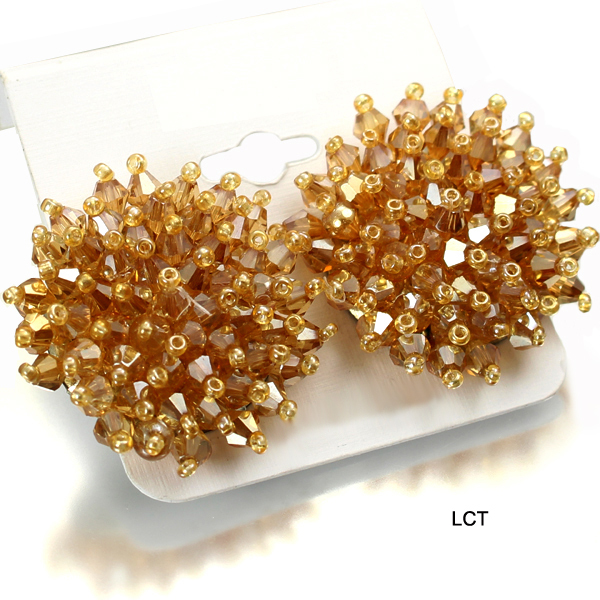 FASHION GLASS BEAD ER(EF0177-AE2412)