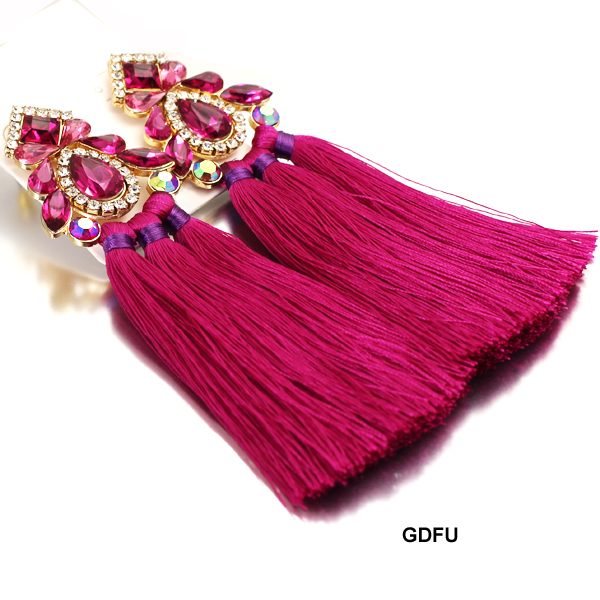 FASHION STONE W TASSEL ER(EF0287-JCE2087)