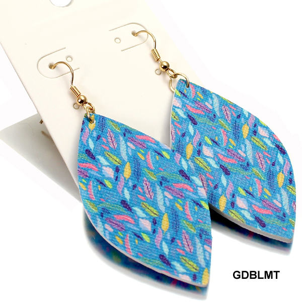 FASHION FEATHER PATTERN ER(EF0377-FER3171)