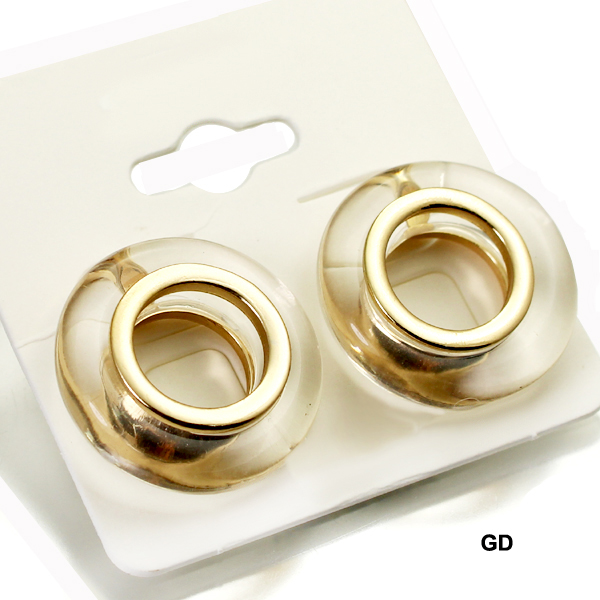 FASHION LUCITE METAL ER(EF0433-AE2293)