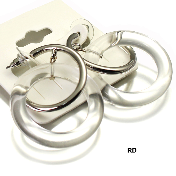FASHION LUCITE METAL ER(EF0450-AE2292)