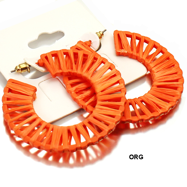 FASHION RAFFIA WRAPPED ER(EF0465-AE3196)