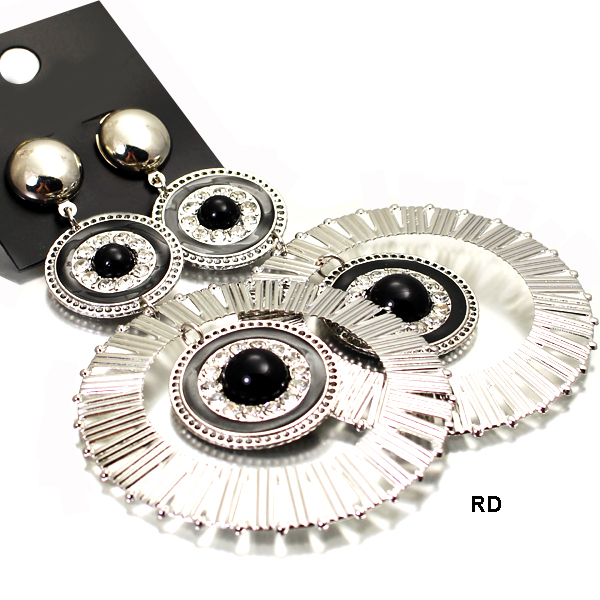 FASHION CIRCLE DANGLE ER(EF0485-DE1073)