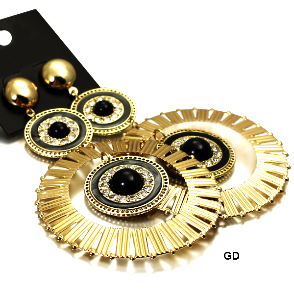 FASHION CIRCLE DANGLE ER(EF0485-DE1073)