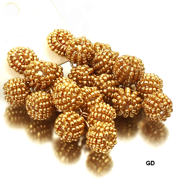 FASHION SEEDBEAD BALL ER(EF0524-TE1855)