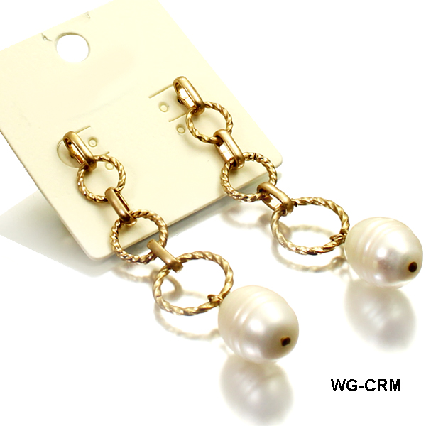 FASHION BAEOQ PEARL ER(EF0545-ZE1186)