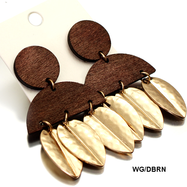 FASHION METAL W WOOD ER(EF0567-HE4817)