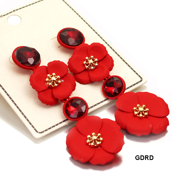 FASHION STONE W FLOWER ER(EF0590-MER4611)