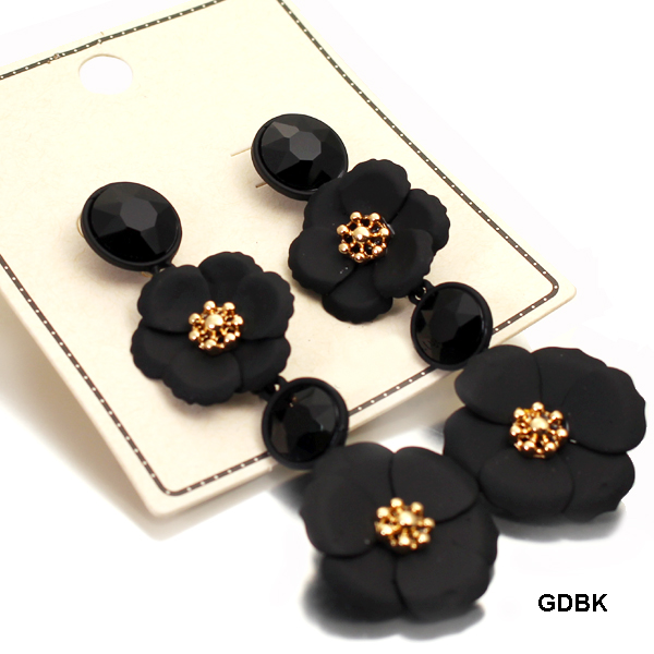 FASHION STONE W FLOWER ER(EF0590-MER4611)