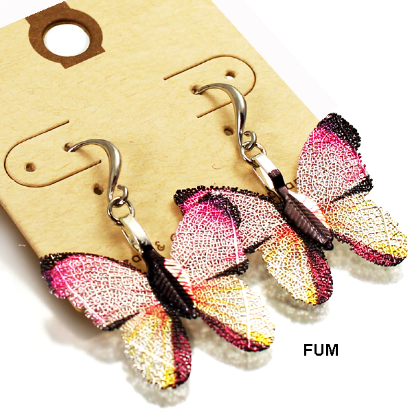 FILIGREE BUTTERFLY FISH HOOK ER(EF0649-26749)