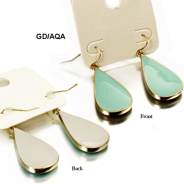 FASHION TEARDROP ENAMEL ER1.25"(EF0660-WE1090)