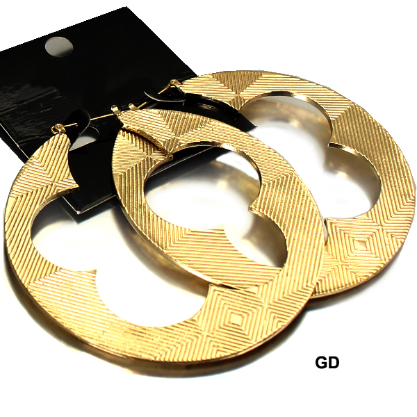 FASHION HOOP TEXTURE ER(EF0691-YE1356)