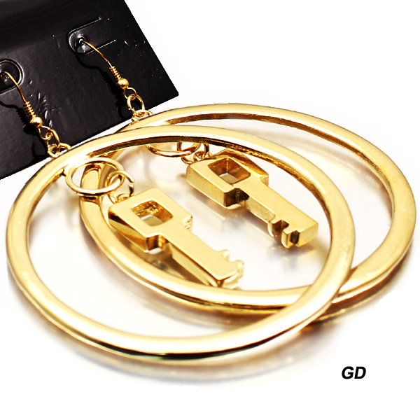 FASHION KEY W HOOP ER3"(EF0837-YE1349)