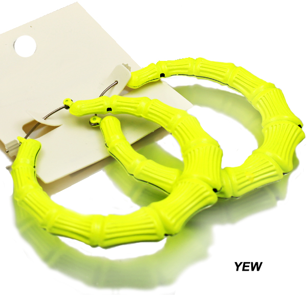 FASHION NEON COLOR 60MM HOOP RT(EF0890-KE3267)