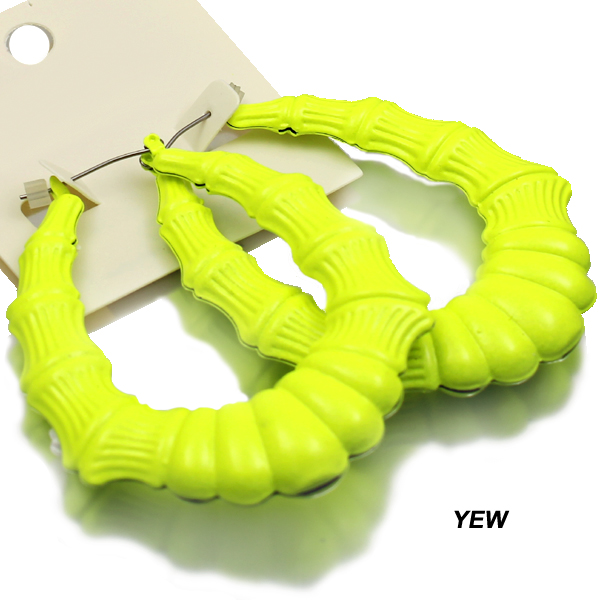 FASHION NEON COLOR 70MM HOOP ER(EF0891-KE3279)