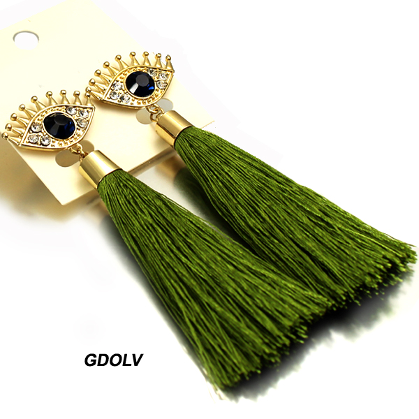 FASHION EVIL EYE W TASSEL ER(EF0983-KE3163)