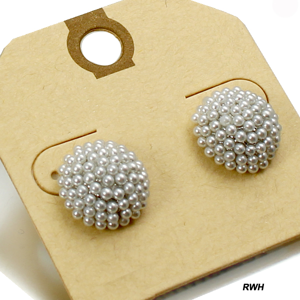 FASHION PEARL PAVE ER(EF0990-26943)