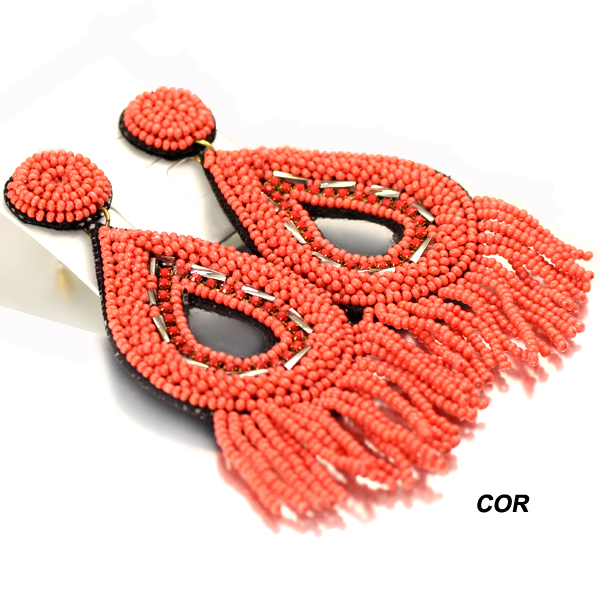 FASHION SEED BEAD TASSEL ER(EF1026-AE3518)