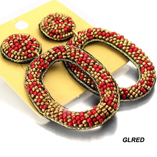 FASHION SEED BEAD ER(EF1028-OE2328)