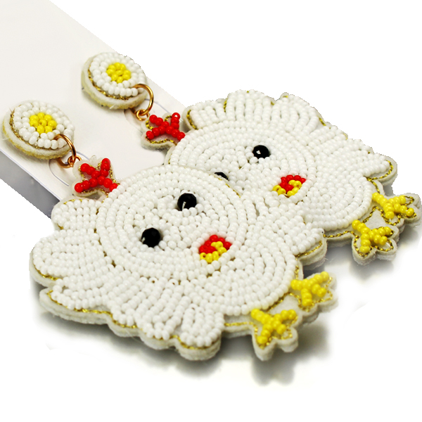 FASHION CHICK SEED BEAD ER(EF1084-EB0005)