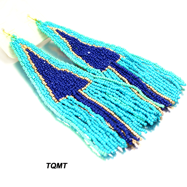 FASHION FRINGE BEAD ER(EF1127-AE4314)