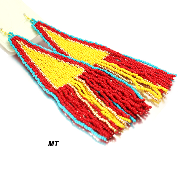 FASHION FRINGE BEAD ER(EF1127-AE4314)