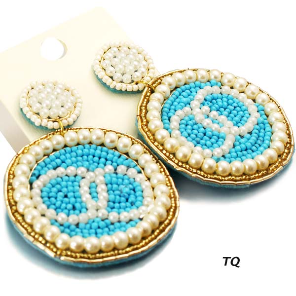 FASHION SEED BEAD CIRCLE ER(EF1187-ME603)