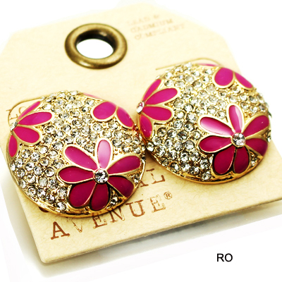 FASHION ROUND FLOWER STUD ER(EF0022-25240-1)