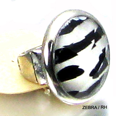 ANIMAL STRECH RING/ZEBRA(RF0019-JRB05)