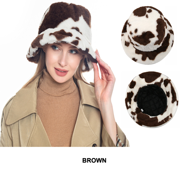 FASHION MINK BUCKET HAT(HA0053-H3043)