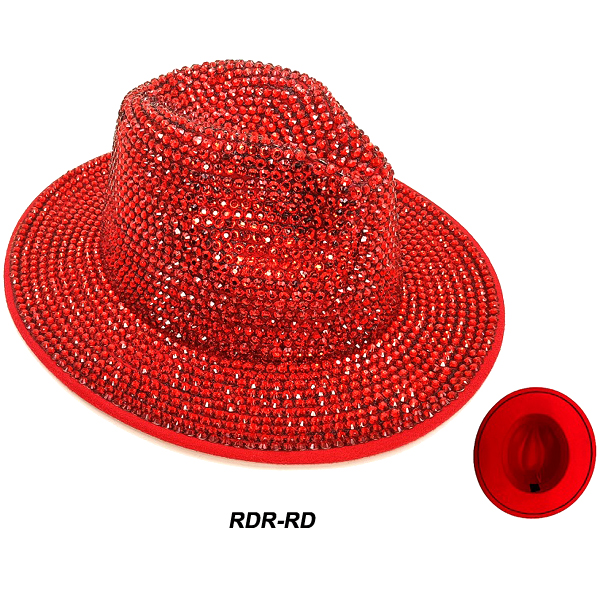 FASHION STONE FEDORA HAT(HA0090-HT0343)