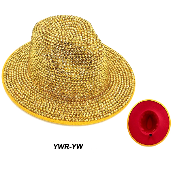 FASHION STONE FEDORA HAT(HA0090-HT0343)