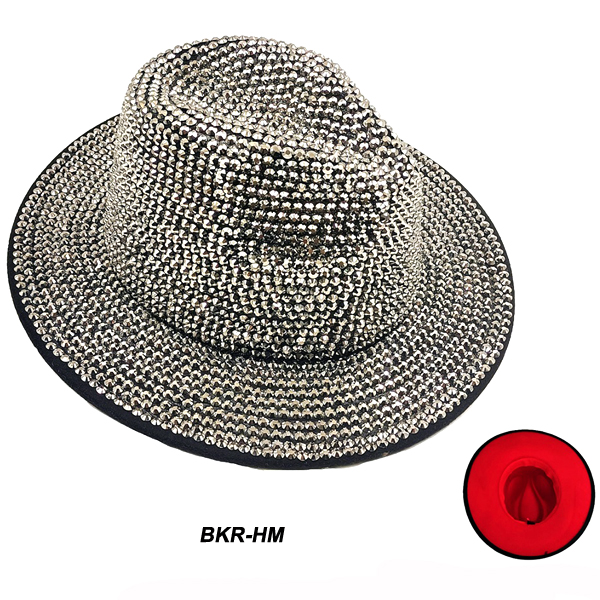 FASHION BKR/ STONE FEDORA HAT(HA0091-HT0343)