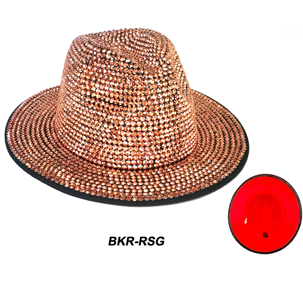 FASHION BKR/ STONE FEDORA HAT(HA0091-HT0343)