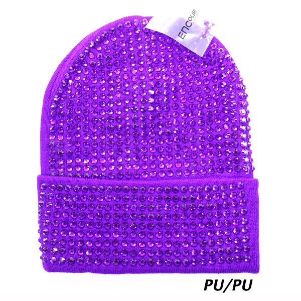 FASHION STONE BEANIE HAT(HA0119-HT0361)