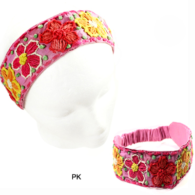 FASHION EMBROIDERY FLOWER H/BAND(HB0020-IH0038)