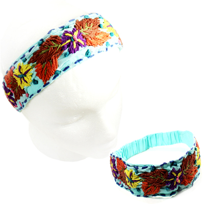 FASHION EMBROIDERY FLOWER H/BAND(HB0021-IH0040)