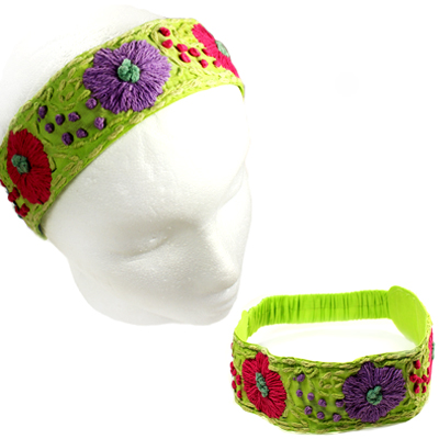 FASHION EMBROIDERY FLOWER H/BAND(HB0023-IH0062)