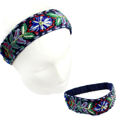 FASHION EMBROIDERY FLOWER H/BAND(HB0026-IH0065)