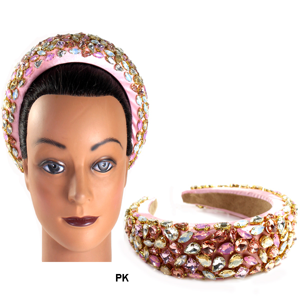 FASHION VELBET W STONE HEADBAND(HN0062-LD3060)