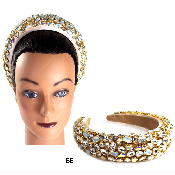 FASHION VELBET W STONE HEADBAND(HN0062-LD3060)