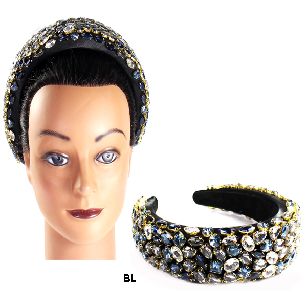 FASHION VELBET W STONE HEADBAND(HN0062-LD3060)