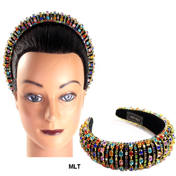 FASHION VELBET W STONE HEADBAND(HN0063-LD3048)