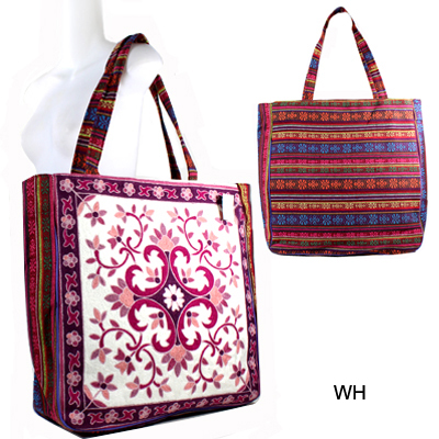 VINTAGE TRIBAL EMBROIDED TOTE BAG(HF0044-FC0017)