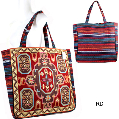 VINTAGE TRIBAL EMBROIDED TOTE BAG(HF0044-FC0017)