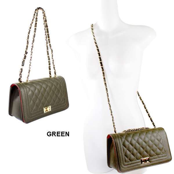 QUILTED FASHION HANDBAG(HF0126-CA8082)