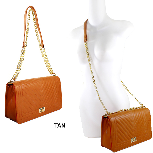 FASHION CHEVRON CROSSBODY BAG(HF0127-PQ0014)