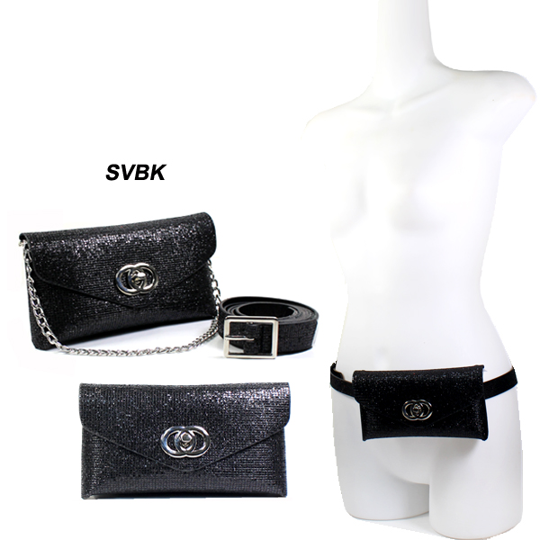 FASHION GLITTER BELT W PANNY BAG(HF0231-KM2527)