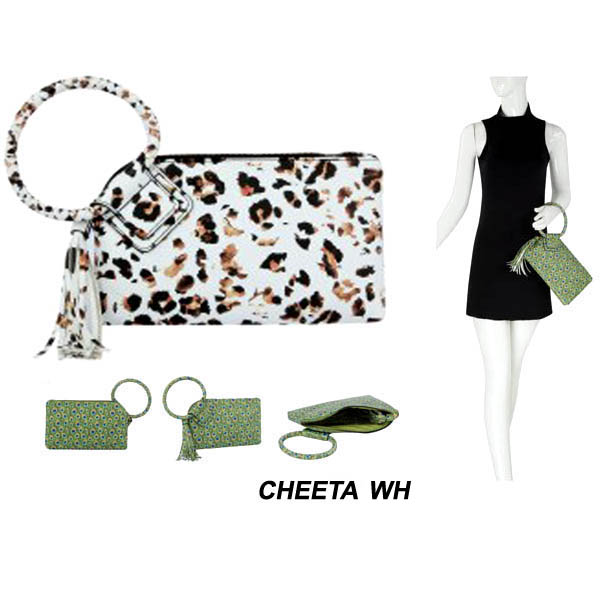 FASHION ANIMAL PRINT HANDLE POUCH(HF0278-JY0405)