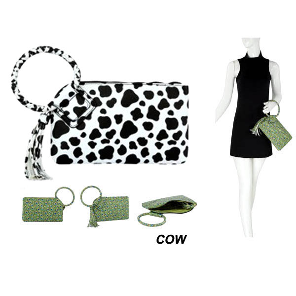 FASHION ANIMAL PRINT HANDLE POUCH(HF0278-JY0405)